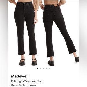 Madewell Cali Raw hem denim